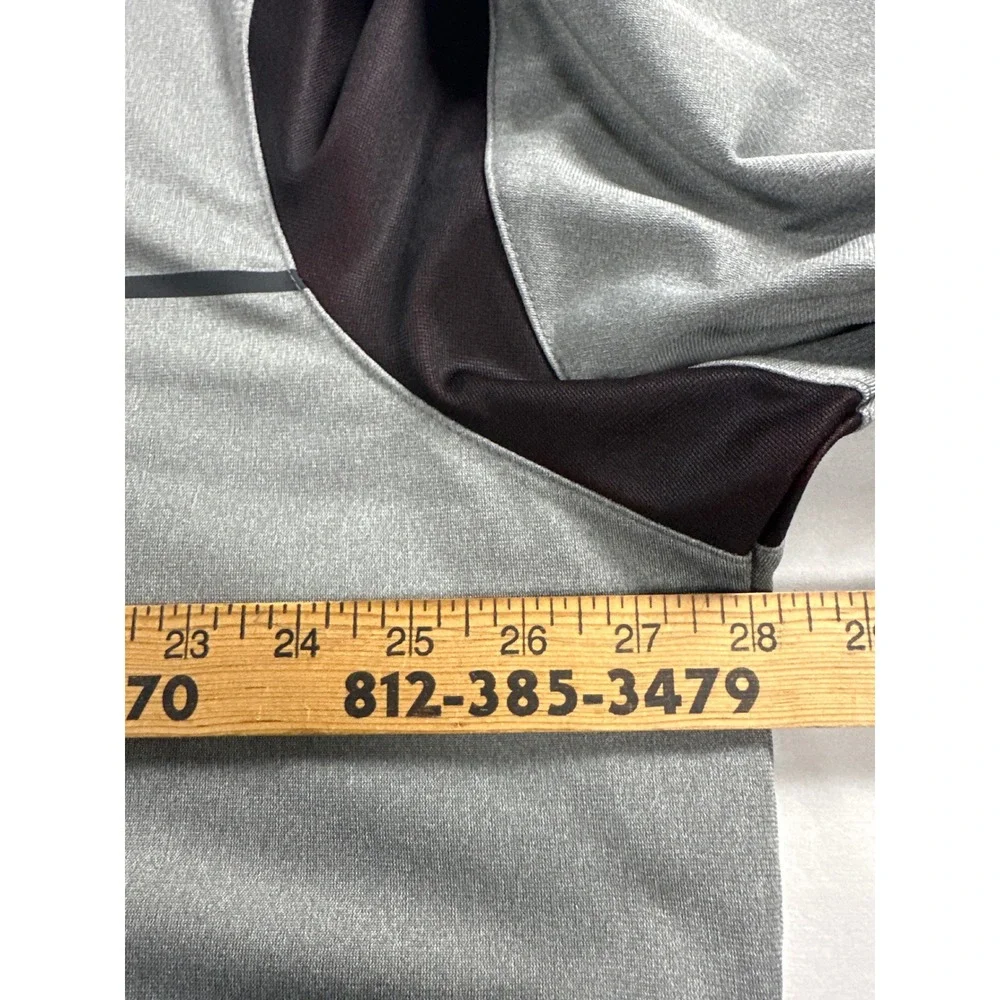 Nike Ohio State Buckeyes Mens 3XL Dri-FIT Quarter Zip Pullover Gray Black Jacket